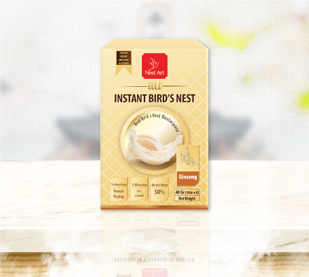 Gold- Instant Bird's Nest - Ginseng